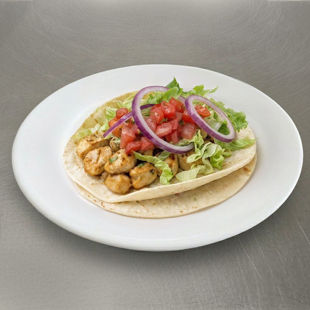Grilled chipotle Chicken Taco.